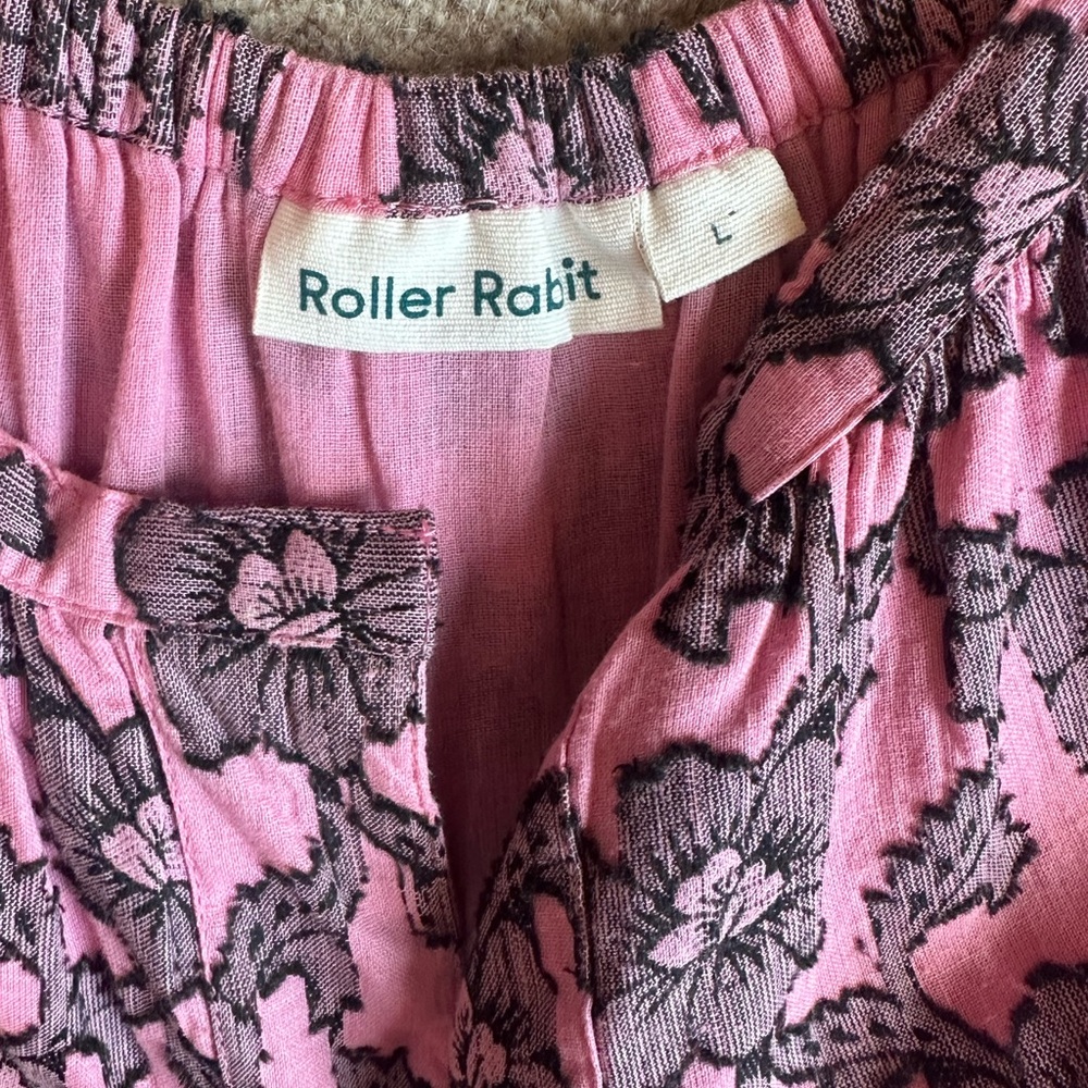 Roller Rabbit Maxi Dress Size L VEUC